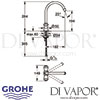 Grohe Costa S Sink Mixer Dimensions